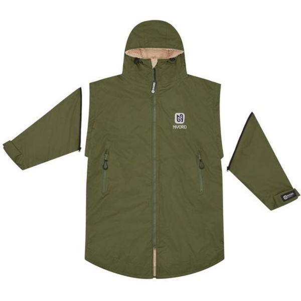 2025 Nyord Primaloft Outdoor Detachable Sleeve Changing Robe - Khaki / Ecru